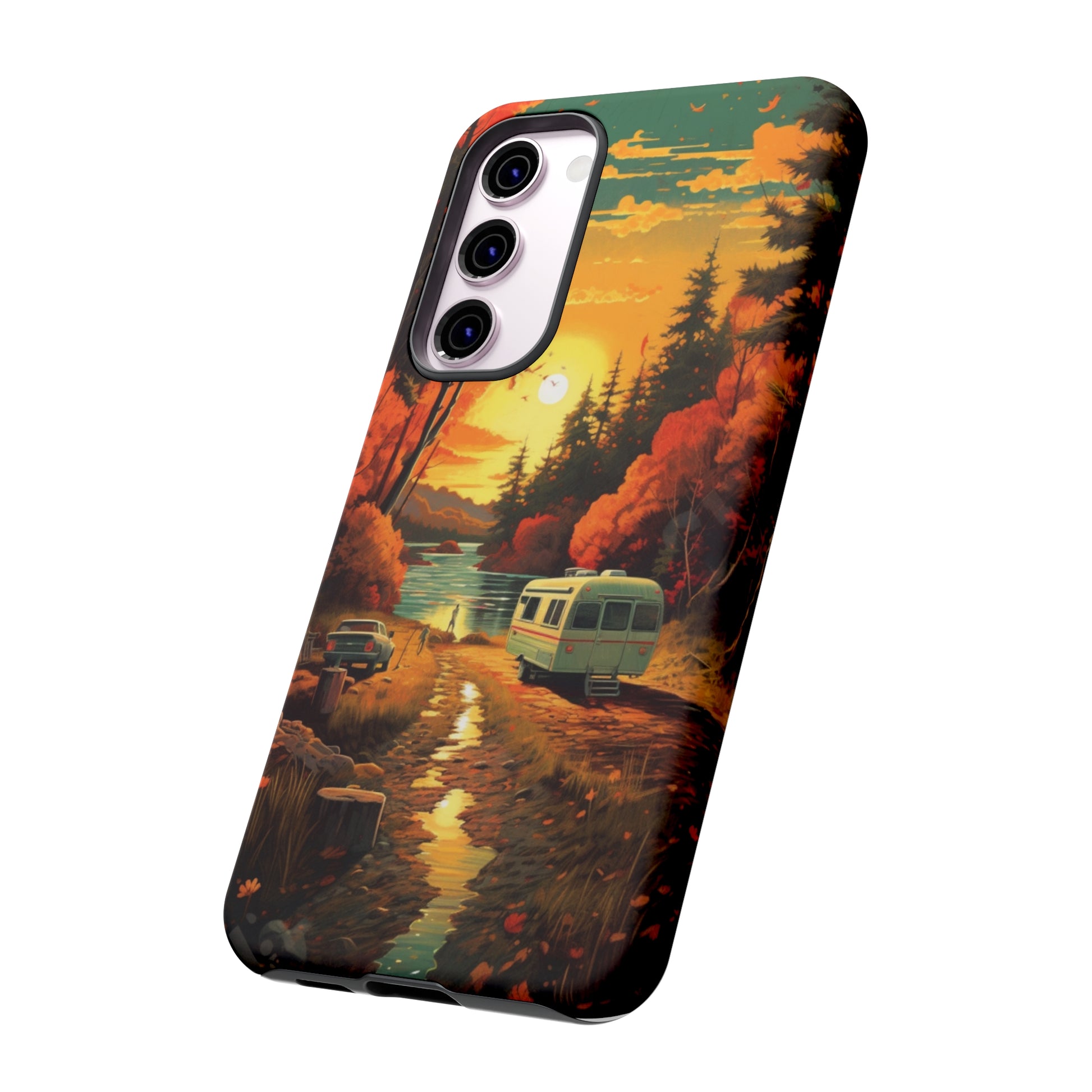 Wisconsin Landscape Retro Phone Case for iPhone 14 Pro Max 13 12 11 Se 2022 Xr Fits Samsung S23 Ultra S22 S21 A54 A14 And Pixel Xl 7 6a 5