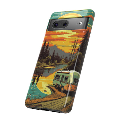 Maryland Retro Landscape Retro Phone Case for iPhone 14 Pro Max 13 12 11 Se 2022 Xr Fits Samsung S23 Ultra S22 S21 A54 A14 & Pixel Xl 7 6a 5