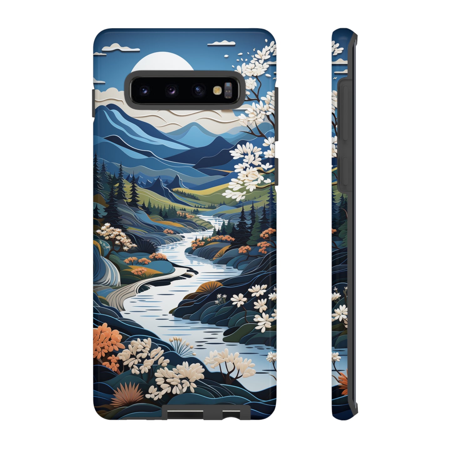 Vermont Landscape Retro Phone Case for iPhone 14 Pro Max 13 12 11 Se 2022 Xr Fits Samsung S23 Ultra S22 S21 A54 A14 And Pixel Xl 7 6a 5