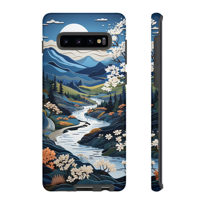 Vermont Landscape Retro Phone Case for iPhone 14 Pro Max 13 12 11 Se 2022 Xr Fits Samsung S23 Ultra S22 S21 A54 A14 And Pixel Xl 7 6a 5