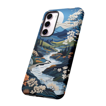 Vermont Landscape Retro Phone Case for iPhone 14 Pro Max 13 12 11 Se 2022 Xr Fits Samsung S23 Ultra S22 S21 A54 A14 And Pixel Xl 7 6a 5