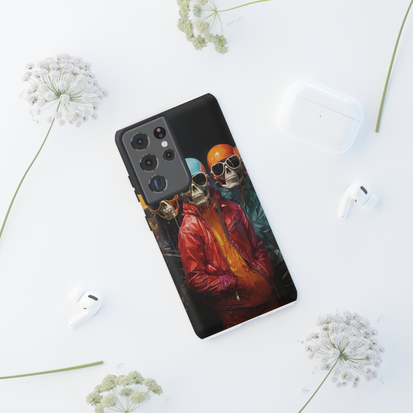 Hipster Skeletons | Halloween | Painting | Spooky | Phone Case | iPhone | Pixel | Samsung