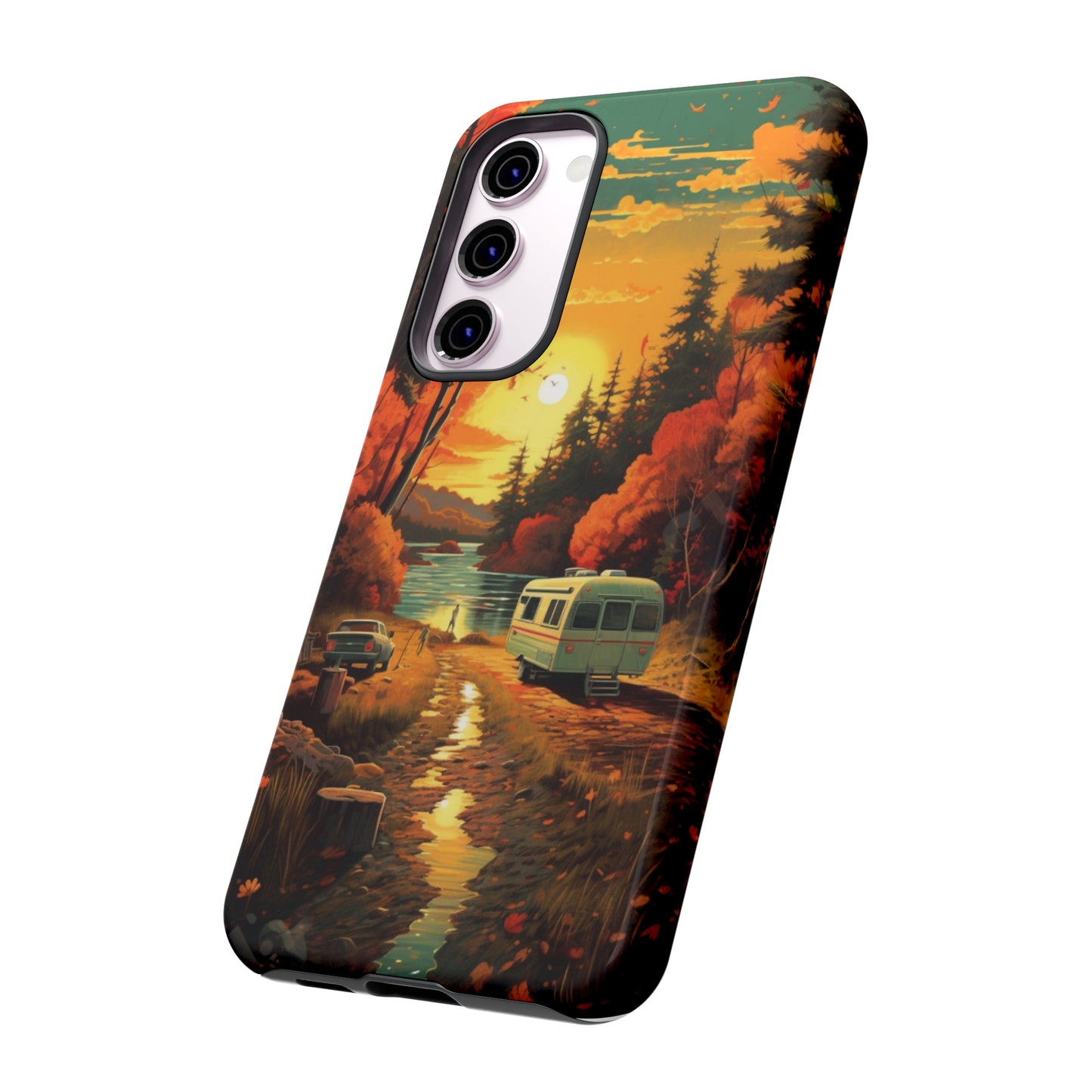 Wisconsin Landscape Retro Phone Case for iPhone 14 Pro Max 13 12 11 Se 2022 Xr Fits Samsung S23 Ultra S22 S21 A54 A14 And Pixel Xl 7 6a 5