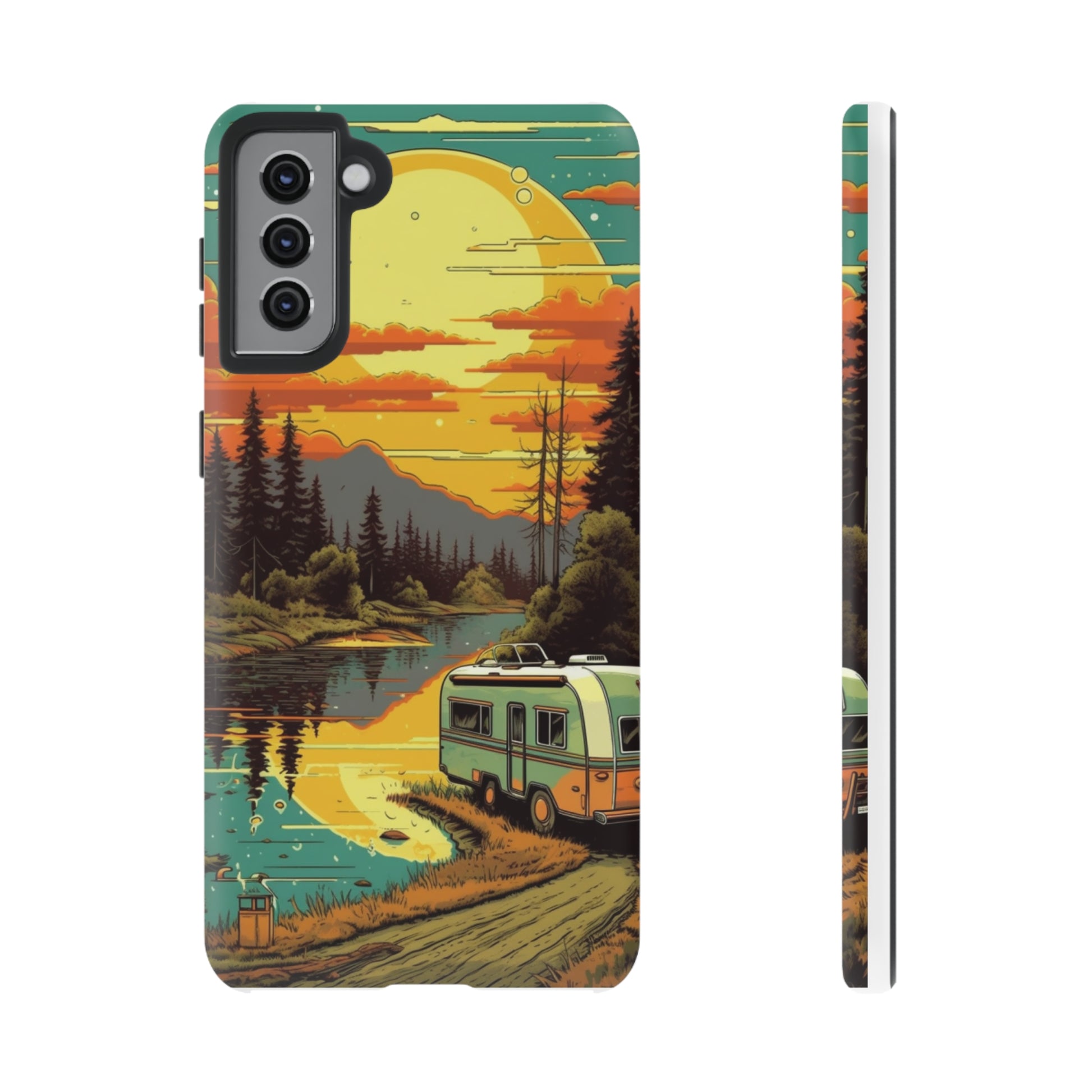 Maryland Retro Landscape Retro Phone Case for iPhone 14 Pro Max 13 12 11 Se 2022 Xr Fits Samsung S23 Ultra S22 S21 A54 A14 & Pixel Xl 7 6a 5