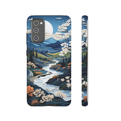 Vermont Landscape Retro Phone Case for iPhone 14 Pro Max 13 12 11 Se 2022 Xr Fits Samsung S23 Ultra S22 S21 A54 A14 And Pixel Xl 7 6a 5