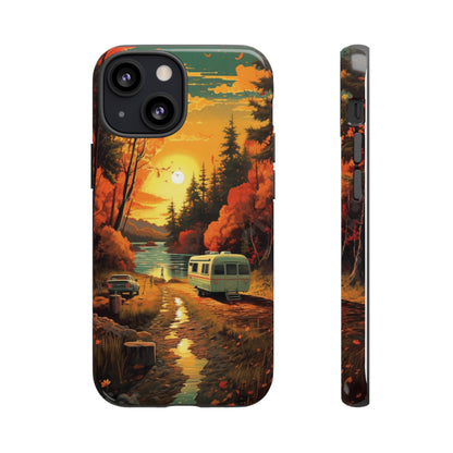 Wisconsin Landscape Retro Phone Case for iPhone 14 Pro Max 13 12 11 Se 2022 Xr Fits Samsung S23 Ultra S22 S21 A54 A14 And Pixel Xl 7 6a 5