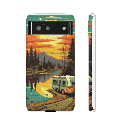 Maryland Retro Landscape Retro Phone Case for iPhone 14 Pro Max 13 12 11 Se 2022 Xr Fits Samsung S23 Ultra S22 S21 A54 A14 & Pixel Xl 7 6a 5