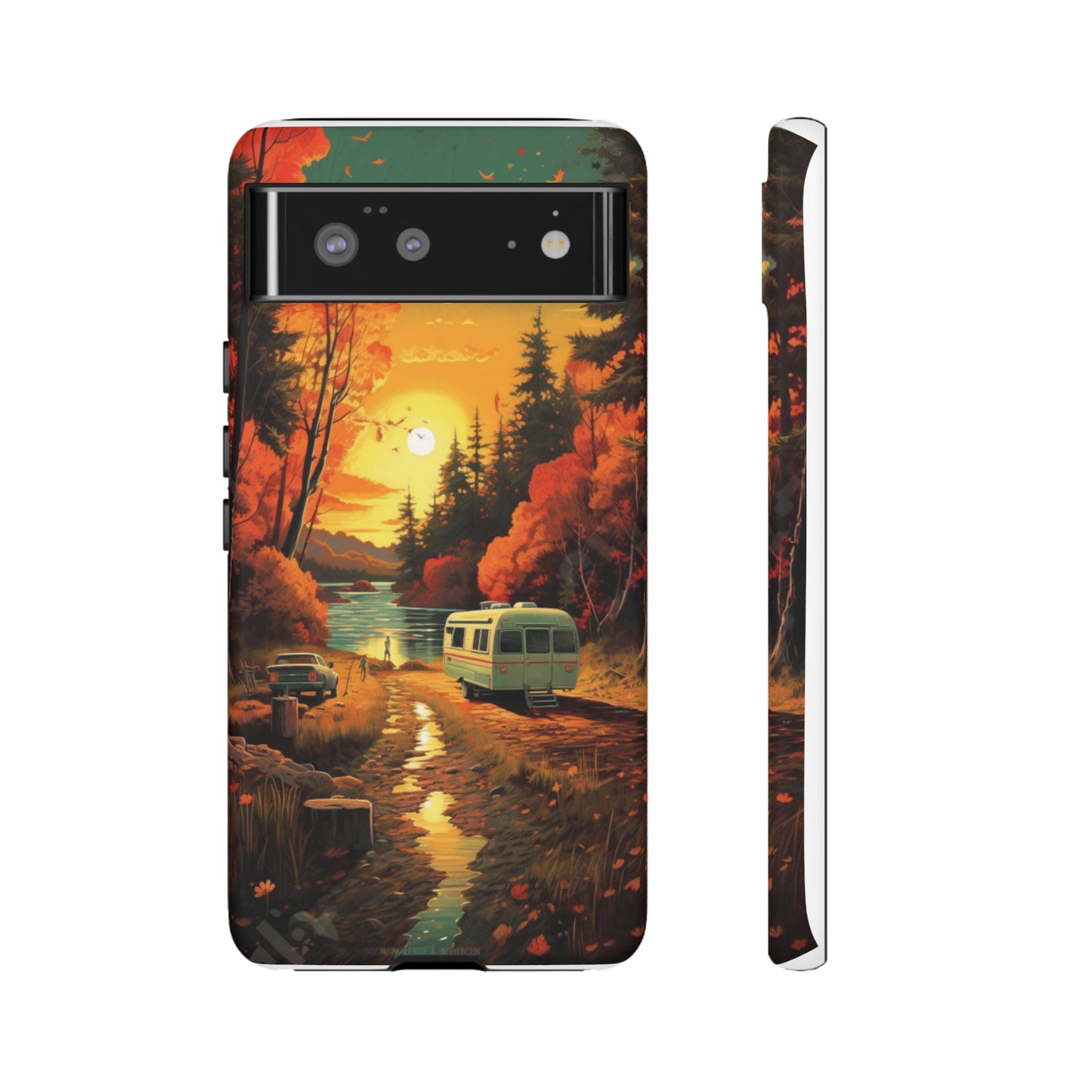 Wisconsin Landscape Retro Phone Case for iPhone 14 Pro Max 13 12 11 Se 2022 Xr Fits Samsung S23 Ultra S22 S21 A54 A14 And Pixel Xl 7 6a 5