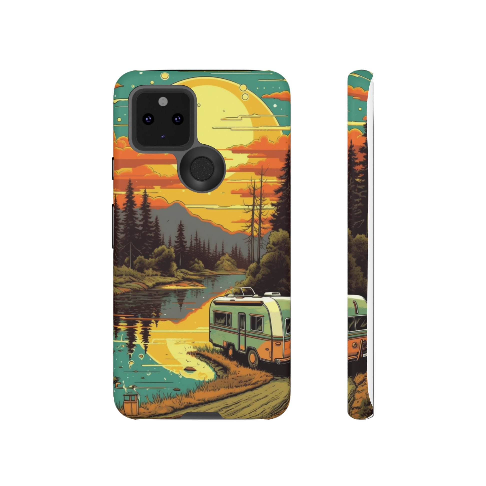 Maryland Retro Landscape Retro Phone Case for iPhone 14 Pro Max 13 12 11 Se 2022 Xr Fits Samsung S23 Ultra S22 S21 A54 A14 & Pixel Xl 7 6a 5