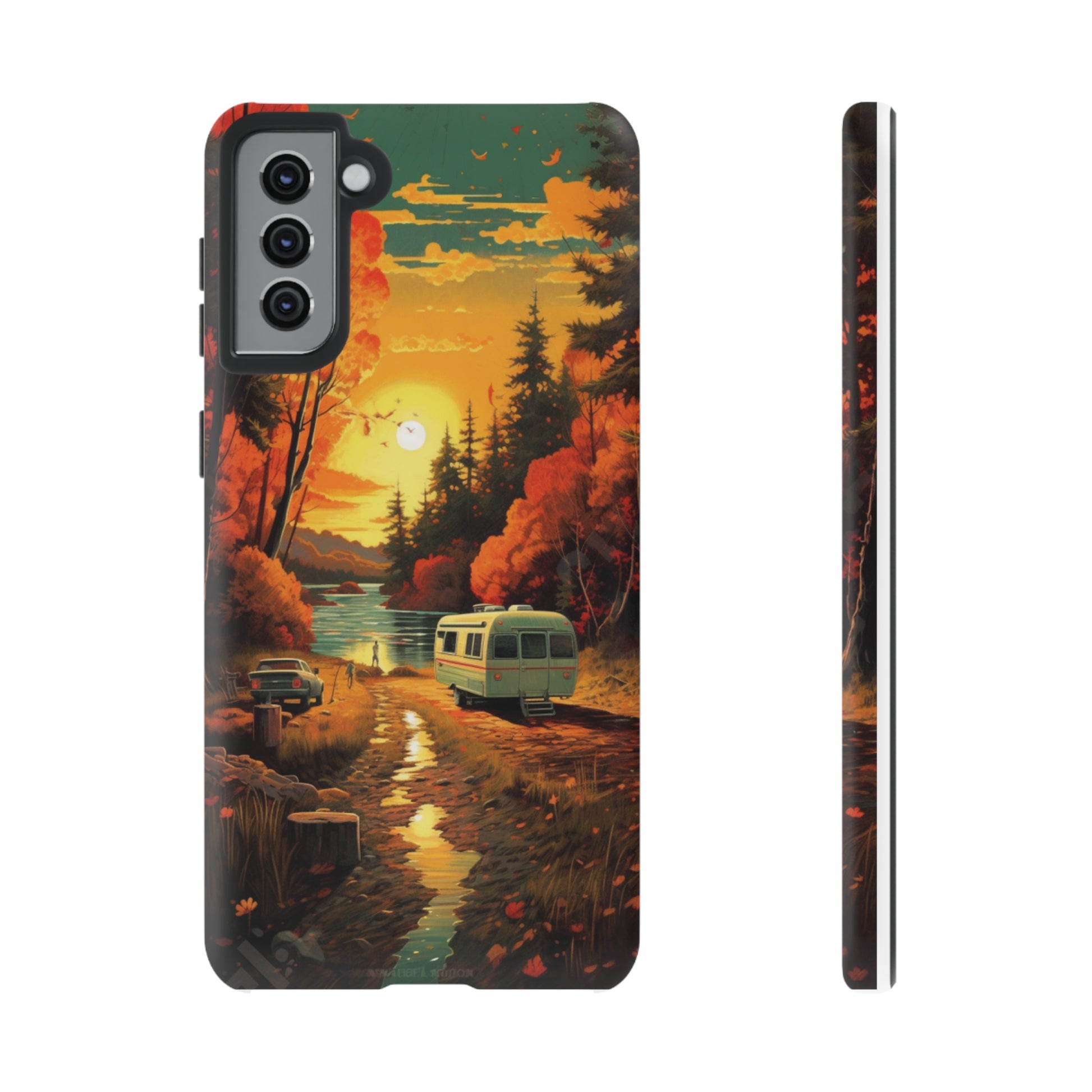 Wisconsin Landscape Retro Phone Case for iPhone 14 Pro Max 13 12 11 Se 2022 Xr Fits Samsung S23 Ultra S22 S21 A54 A14 And Pixel Xl 7 6a 5