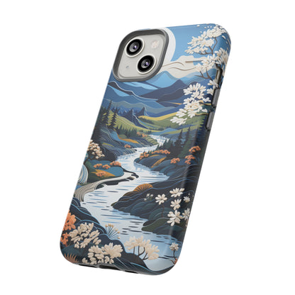 Vermont Landscape Retro Phone Case for iPhone 14 Pro Max 13 12 11 Se 2022 Xr Fits Samsung S23 Ultra S22 S21 A54 A14 And Pixel Xl 7 6a 5