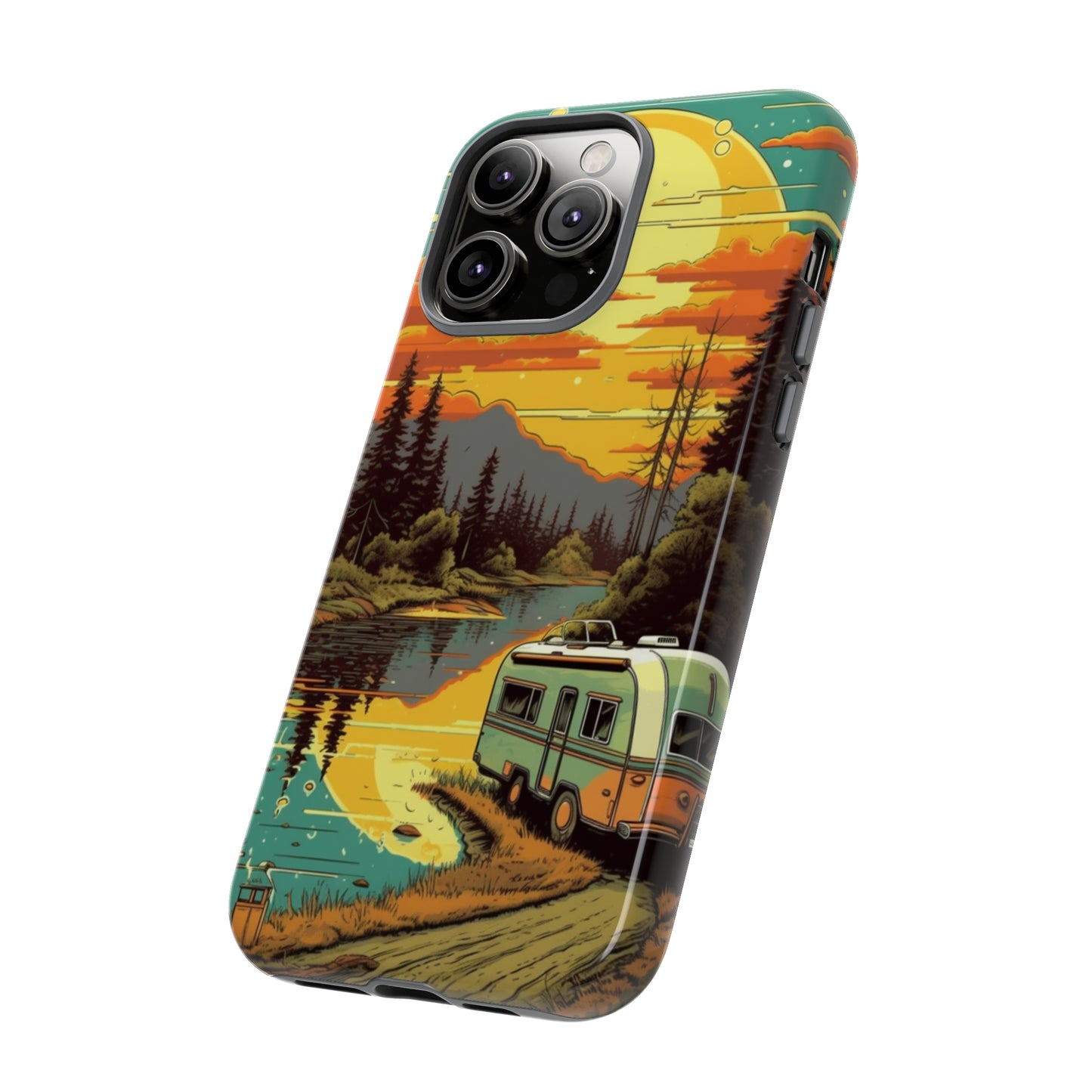 Maryland Retro Landscape Retro Phone Case for iPhone 14 Pro Max 13 12 11 Se 2022 Xr Fits Samsung S23 Ultra S22 S21 A54 A14 & Pixel Xl 7 6a 5