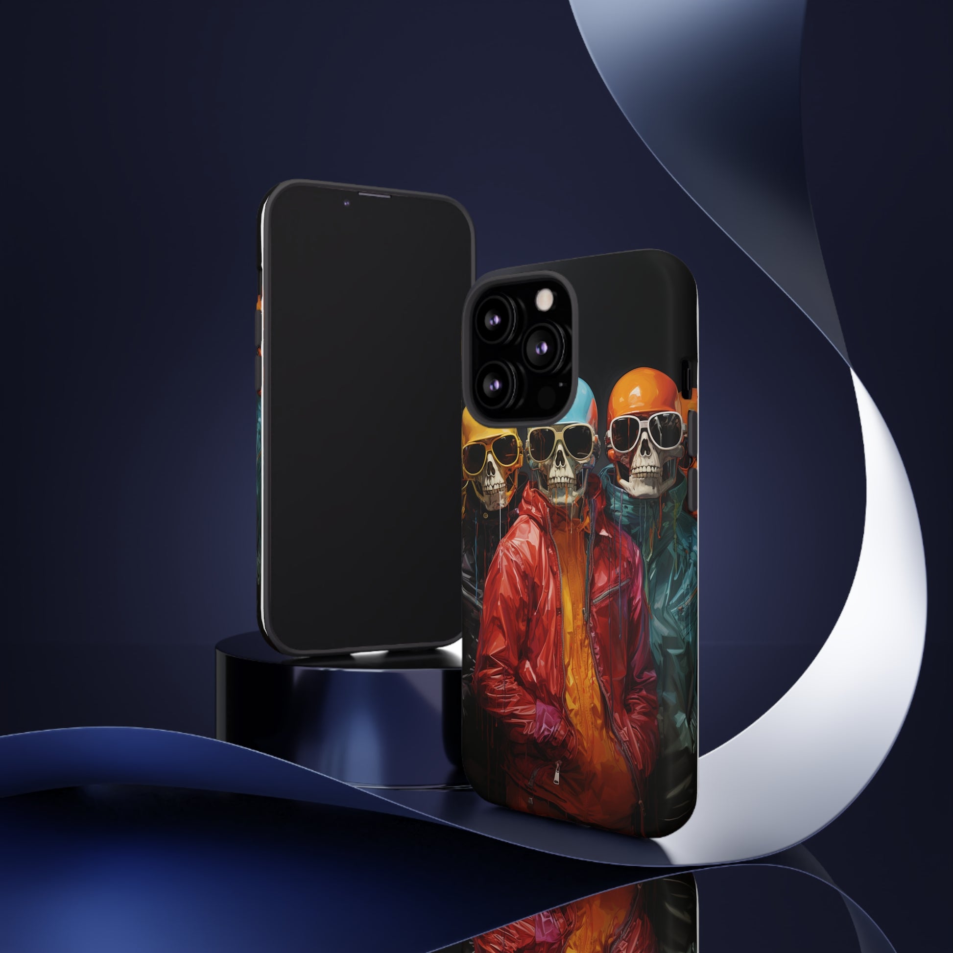 Hipster Skeletons | Halloween | Painting | Spooky | Phone Case | iPhone | Pixel | Samsung