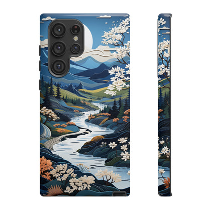 Vermont Landscape Retro Phone Case for iPhone 14 Pro Max 13 12 11 Se 2022 Xr Fits Samsung S23 Ultra S22 S21 A54 A14 And Pixel Xl 7 6a 5