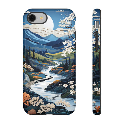 Vermont Landscape Retro Phone Case for iPhone 14 Pro Max 13 12 11 Se 2022 Xr Fits Samsung S23 Ultra S22 S21 A54 A14 And Pixel Xl 7 6a 5