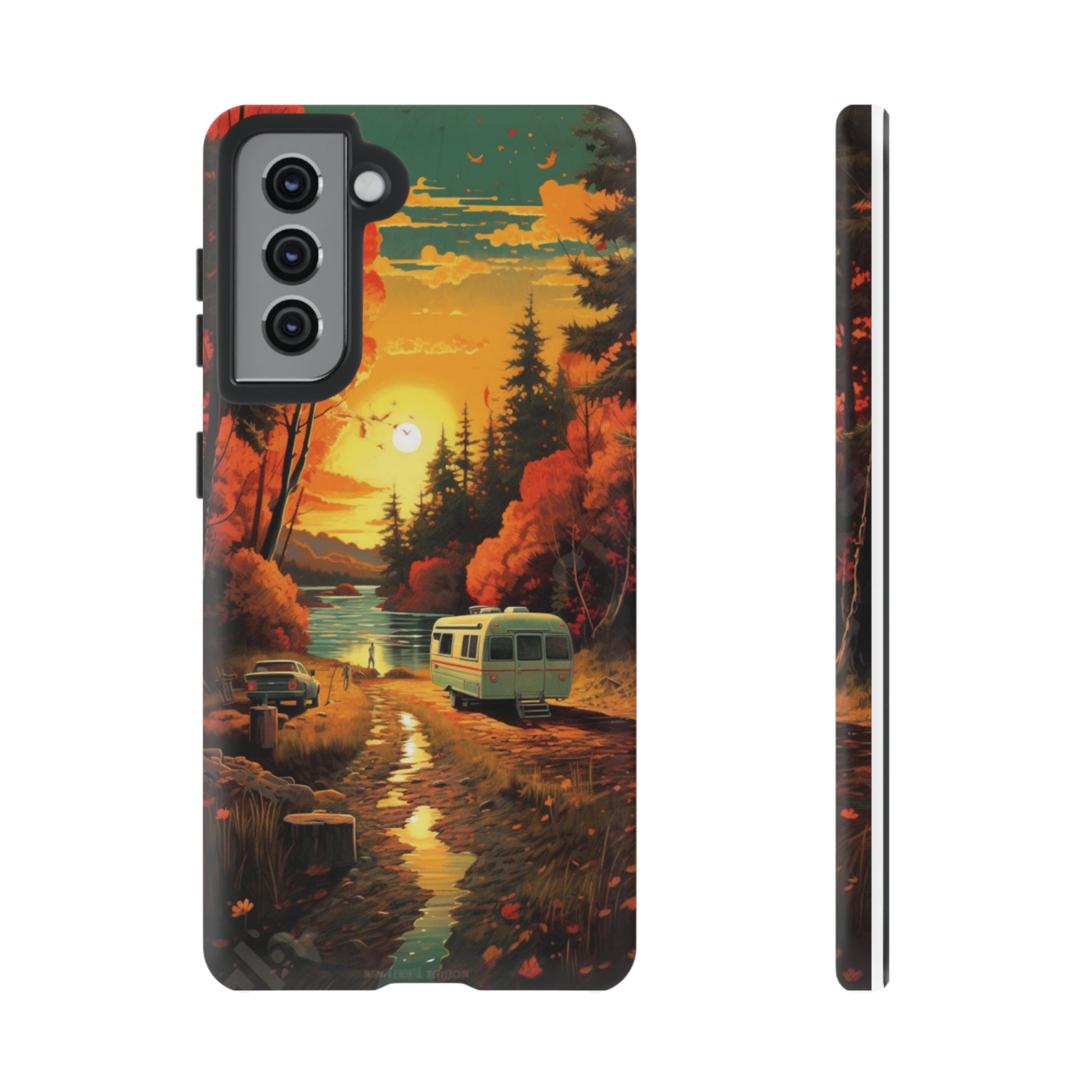 Wisconsin Landscape Retro Phone Case for iPhone 14 Pro Max 13 12 11 Se 2022 Xr Fits Samsung S23 Ultra S22 S21 A54 A14 And Pixel Xl 7 6a 5