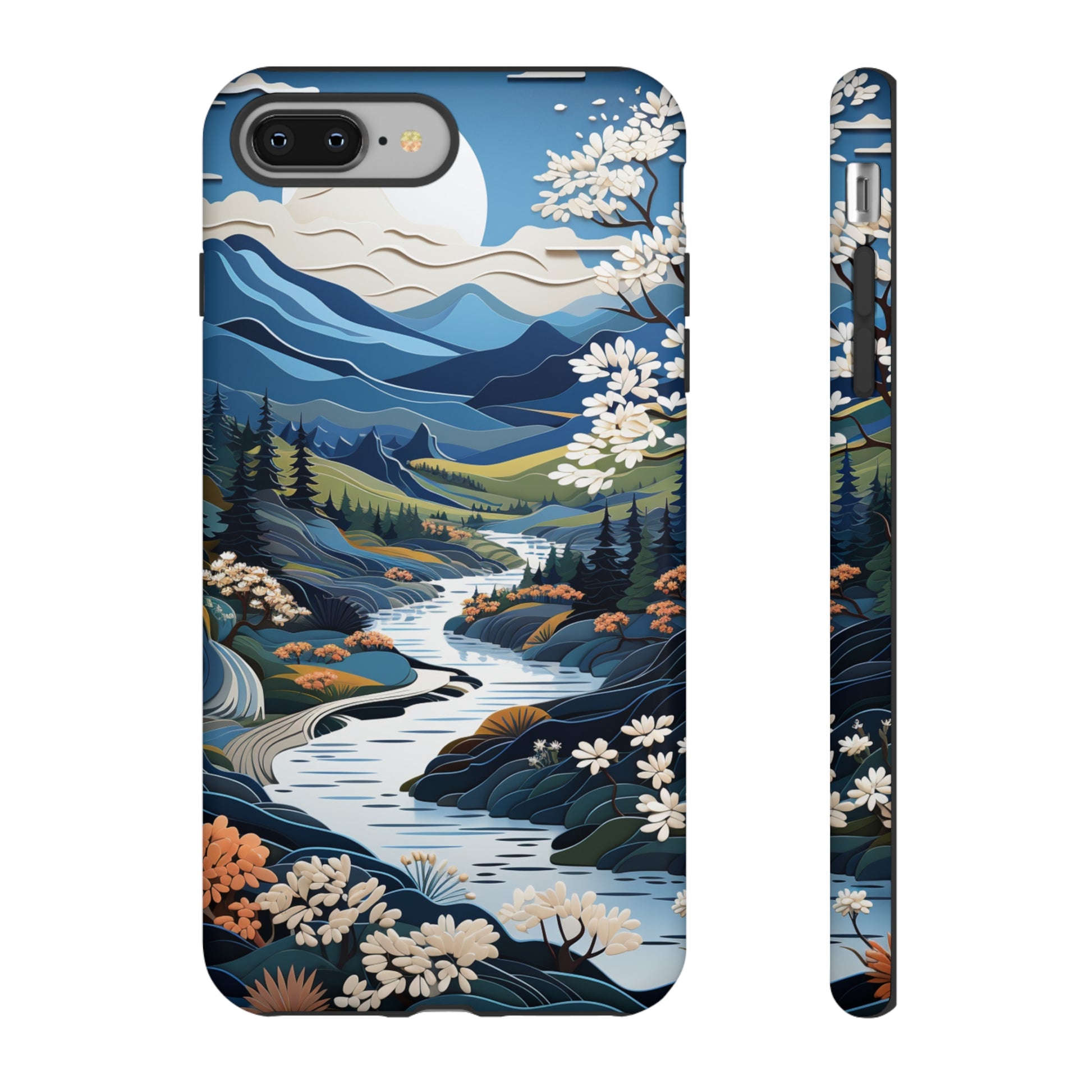 Vermont Landscape Retro Phone Case for iPhone 14 Pro Max 13 12 11 Se 2022 Xr Fits Samsung S23 Ultra S22 S21 A54 A14 And Pixel Xl 7 6a 5