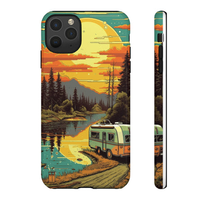 Maryland Retro Landscape Retro Phone Case for iPhone 14 Pro Max 13 12 11 Se 2022 Xr Fits Samsung S23 Ultra S22 S21 A54 A14 & Pixel Xl 7 6a 5