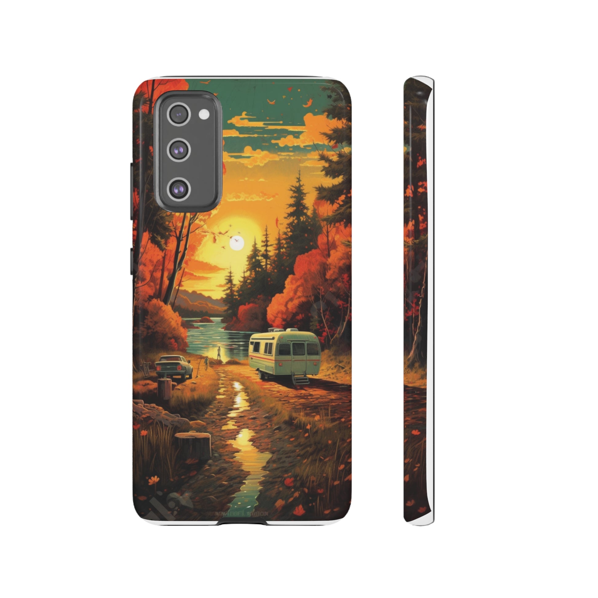 Wisconsin Landscape Retro Phone Case for iPhone 14 Pro Max 13 12 11 Se 2022 Xr Fits Samsung S23 Ultra S22 S21 A54 A14 And Pixel Xl 7 6a 5