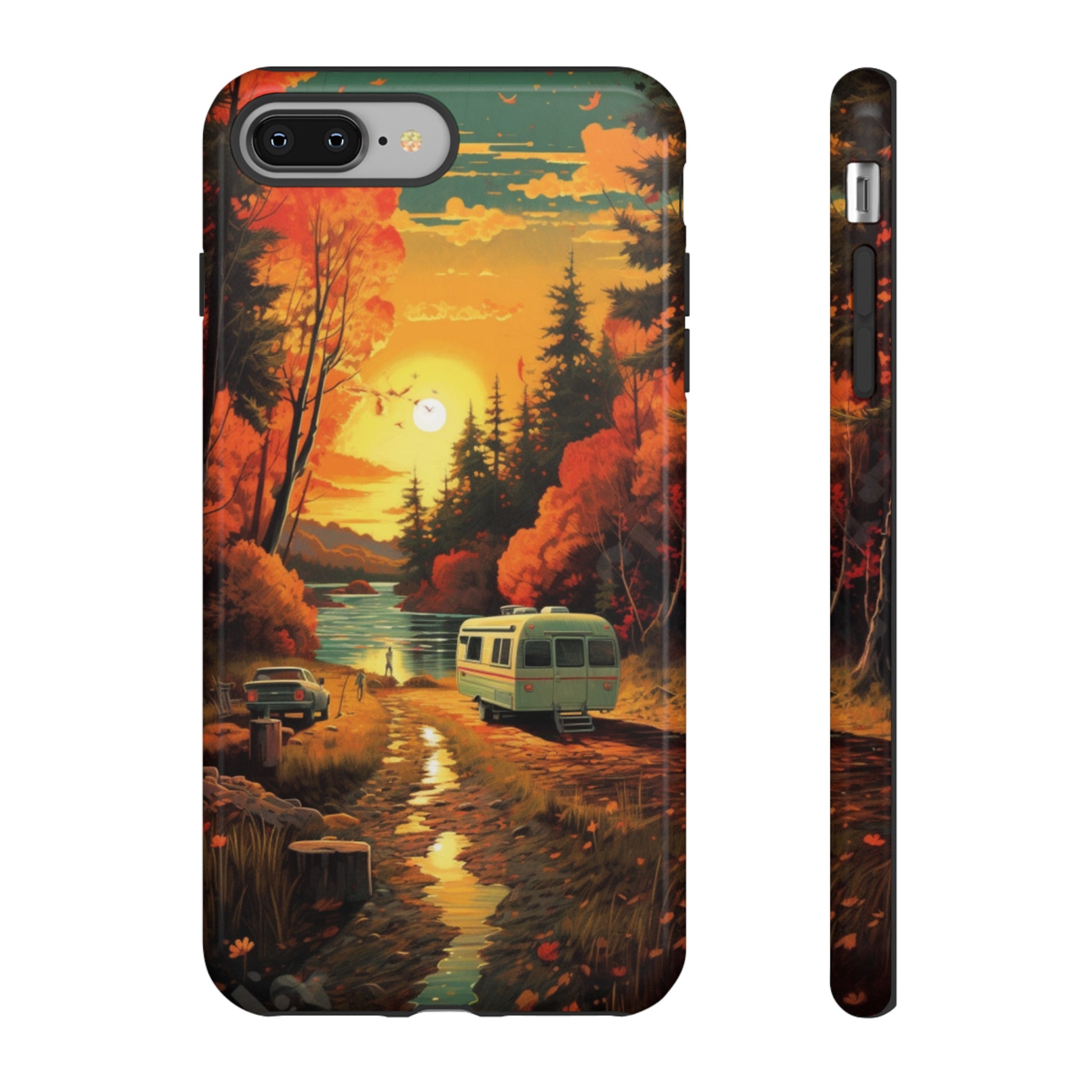 Wisconsin Landscape Retro Phone Case for iPhone 14 Pro Max 13 12 11 Se 2022 Xr Fits Samsung S23 Ultra S22 S21 A54 A14 And Pixel Xl 7 6a 5