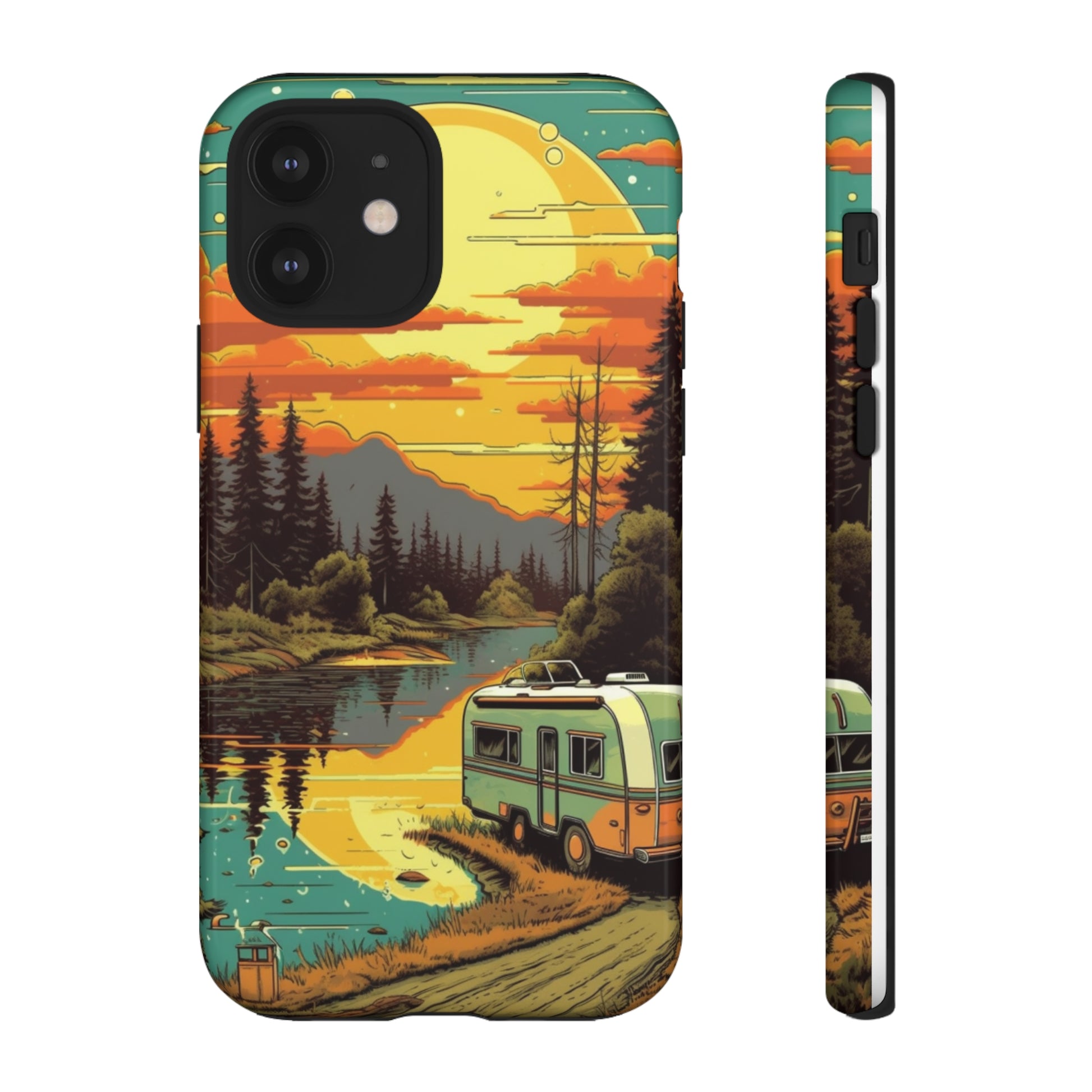 Maryland Retro Landscape Retro Phone Case for iPhone 14 Pro Max 13 12 11 Se 2022 Xr Fits Samsung S23 Ultra S22 S21 A54 A14 & Pixel Xl 7 6a 5