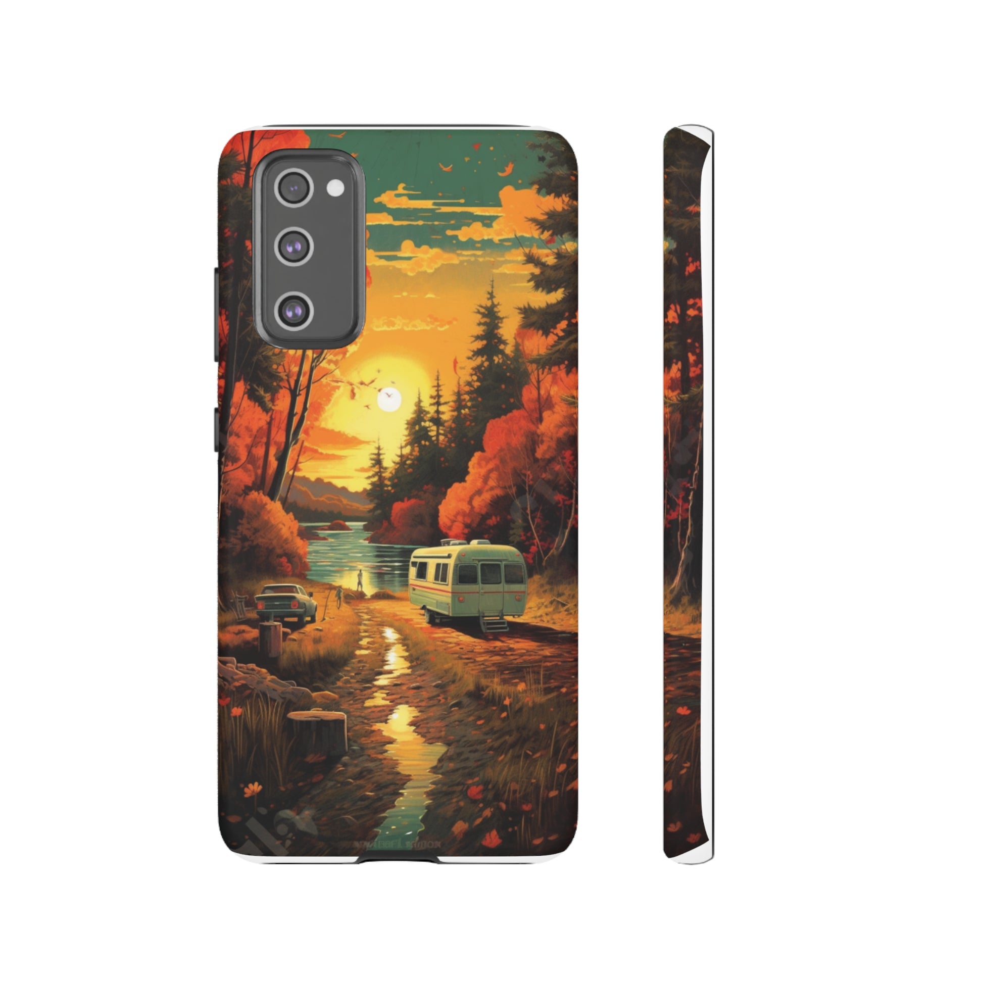 Wisconsin Landscape Retro Phone Case for iPhone 14 Pro Max 13 12 11 Se 2022 Xr Fits Samsung S23 Ultra S22 S21 A54 A14 And Pixel Xl 7 6a 5