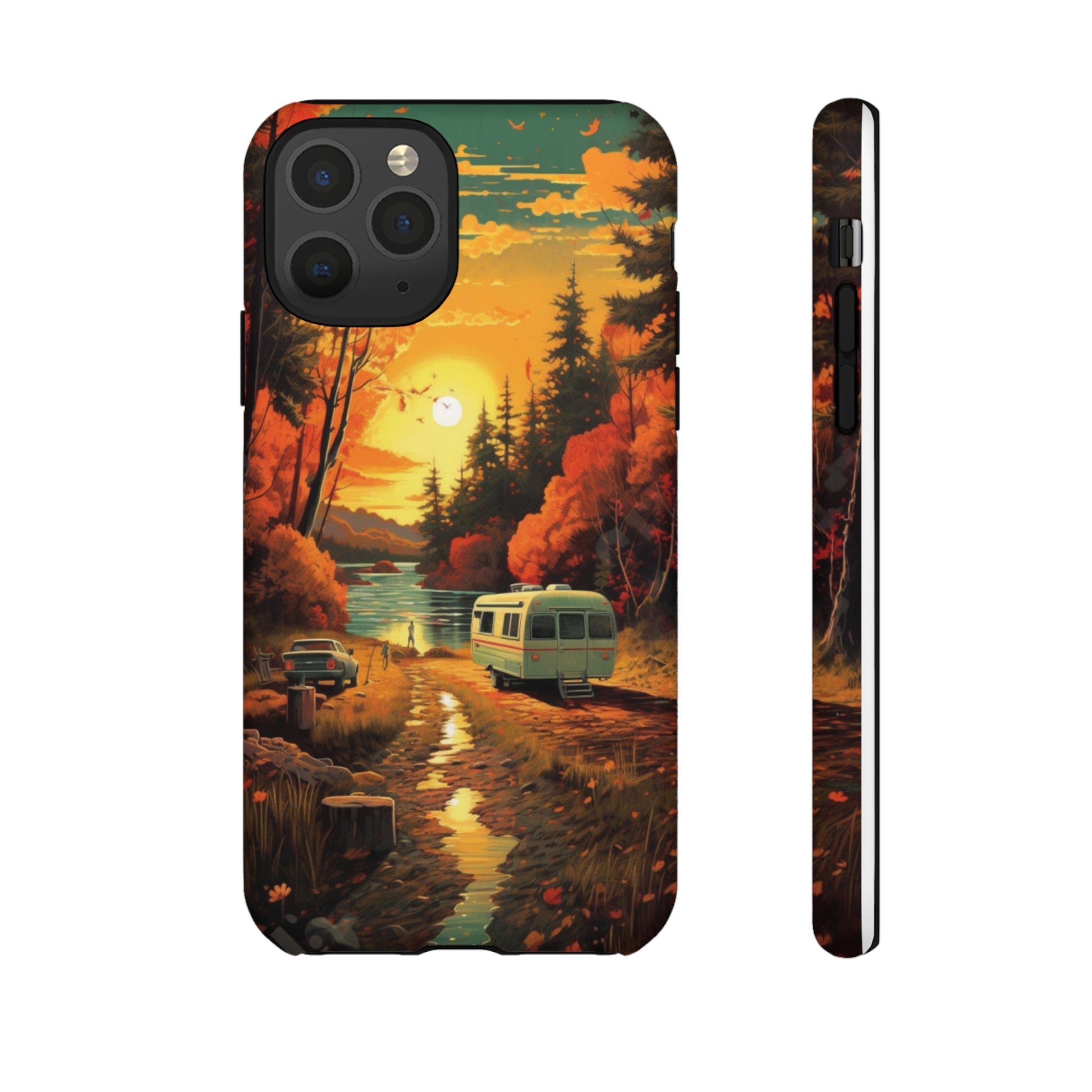 Wisconsin Landscape Retro Phone Case for iPhone 14 Pro Max 13 12 11 Se 2022 Xr Fits Samsung S23 Ultra S22 S21 A54 A14 And Pixel Xl 7 6a 5