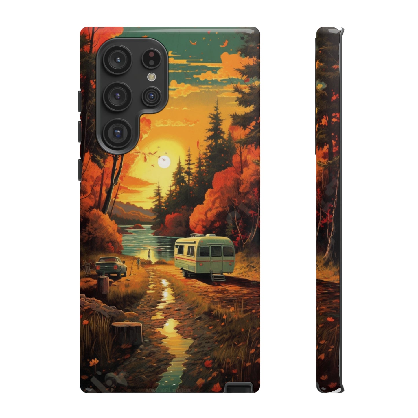 Wisconsin Landscape Retro Phone Case for iPhone 14 Pro Max 13 12 11 Se 2022 Xr Fits Samsung S23 Ultra S22 S21 A54 A14 And Pixel Xl 7 6a 5