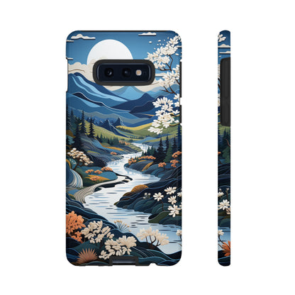 Vermont Landscape Retro Phone Case for iPhone 14 Pro Max 13 12 11 Se 2022 Xr Fits Samsung S23 Ultra S22 S21 A54 A14 And Pixel Xl 7 6a 5