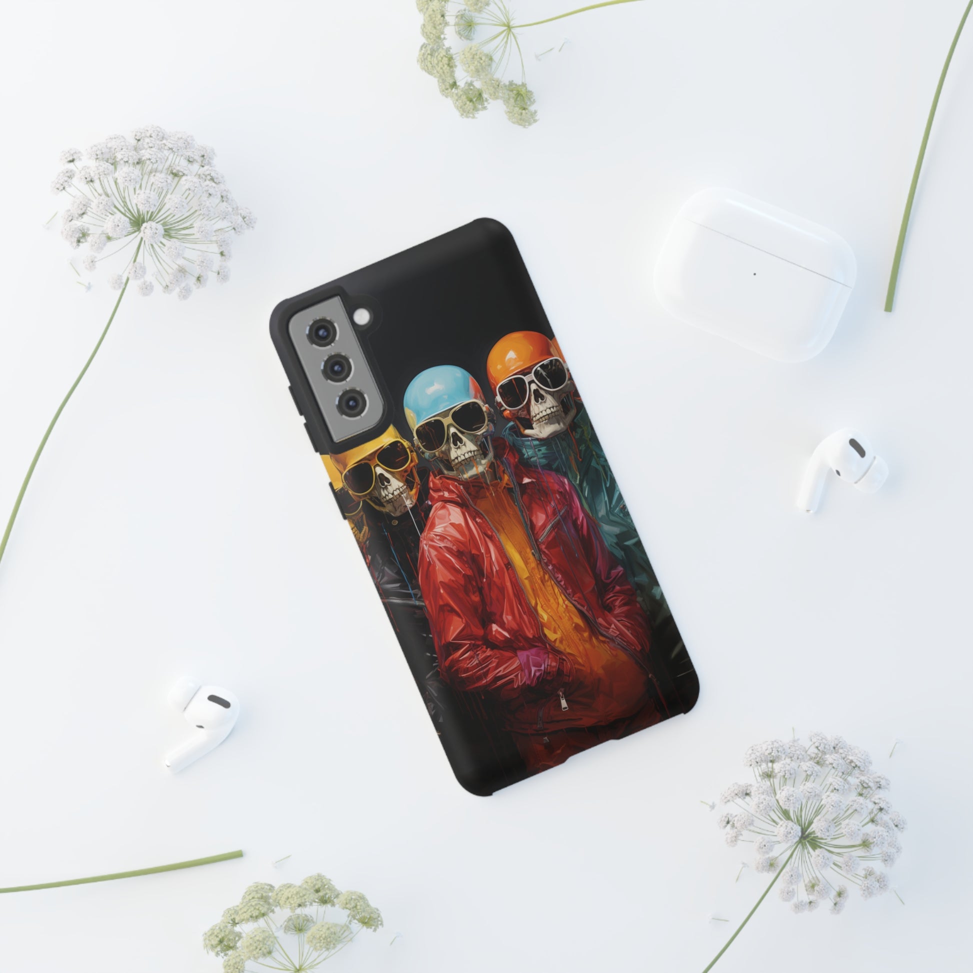 Hipster Skeletons | Halloween | Painting | Spooky | Phone Case | iPhone | Pixel | Samsung