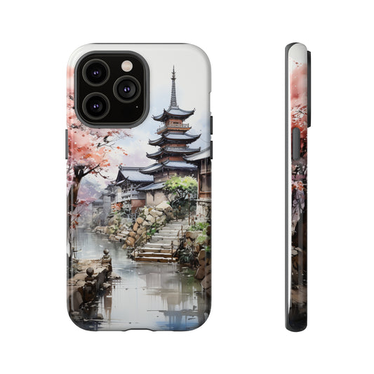 Japan Pencil Sketch Phone Case for iPhone 14 Pro Max 13 12 11 Se 2022 Xr Fits Samsung S23 Ultra S22 S21 A54 A14 And