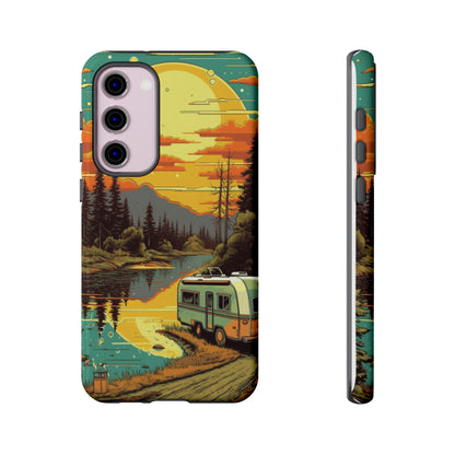 Maryland Retro Landscape Retro Phone Case for iPhone 14 Pro Max 13 12 11 Se 2022 Xr Fits Samsung S23 Ultra S22 S21 A54 A14 & Pixel Xl 7 6a 5