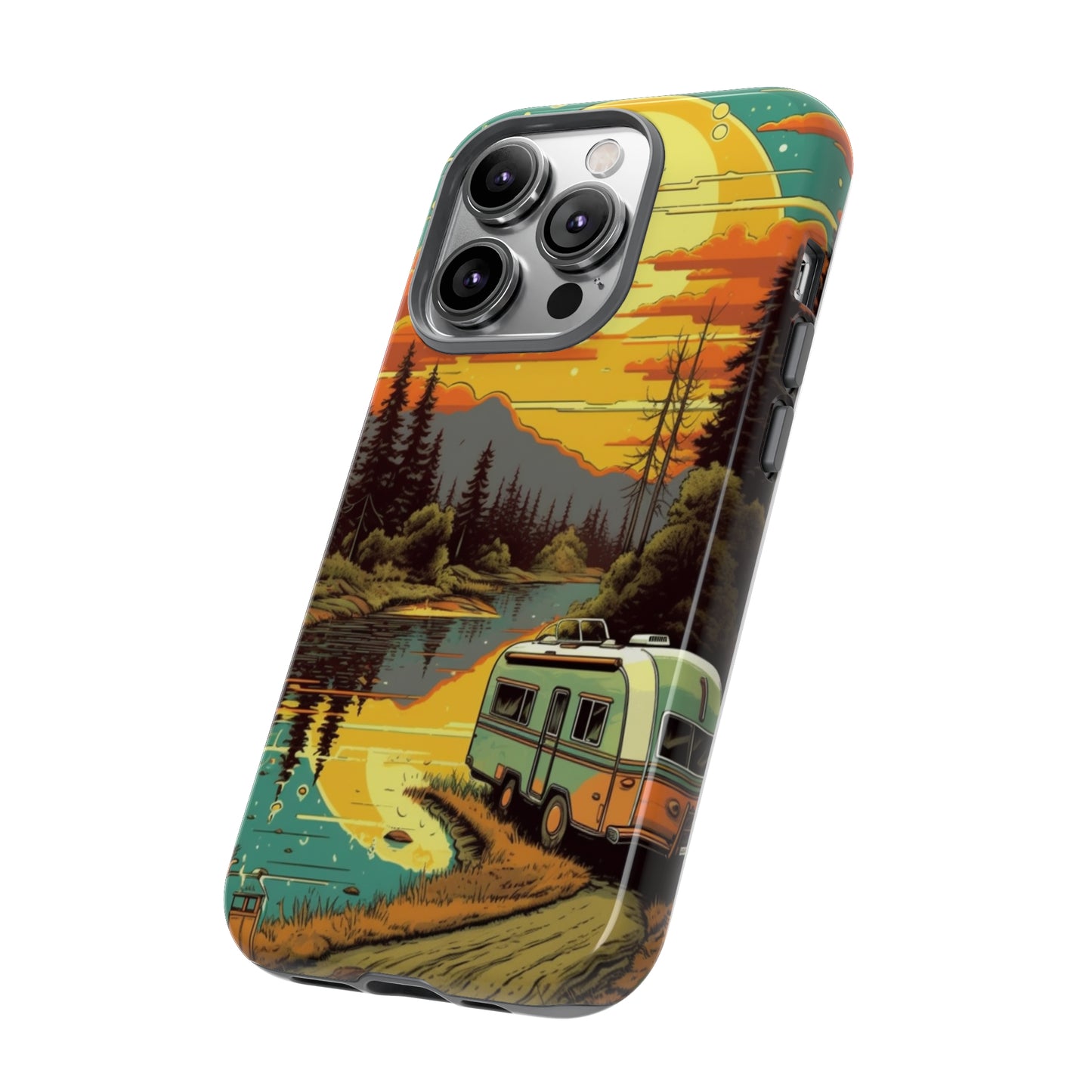 Maryland Retro Landscape Retro Phone Case for iPhone 14 Pro Max 13 12 11 Se 2022 Xr Fits Samsung S23 Ultra S22 S21 A54 A14 & Pixel Xl 7 6a 5