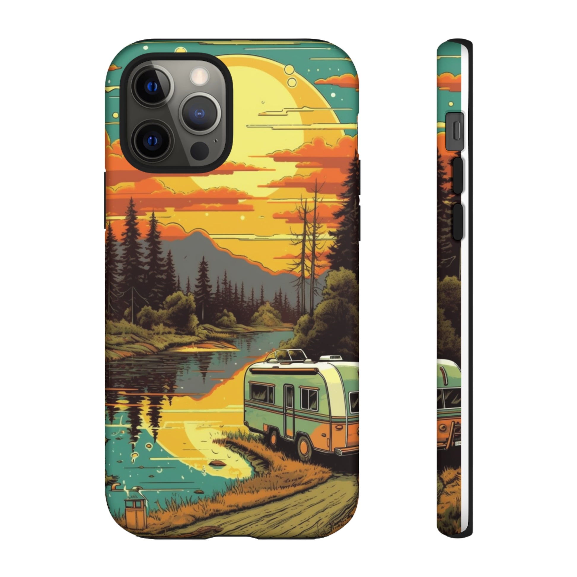 Maryland Retro Landscape Retro Phone Case for iPhone 14 Pro Max 13 12 11 Se 2022 Xr Fits Samsung S23 Ultra S22 S21 A54 A14 & Pixel Xl 7 6a 5