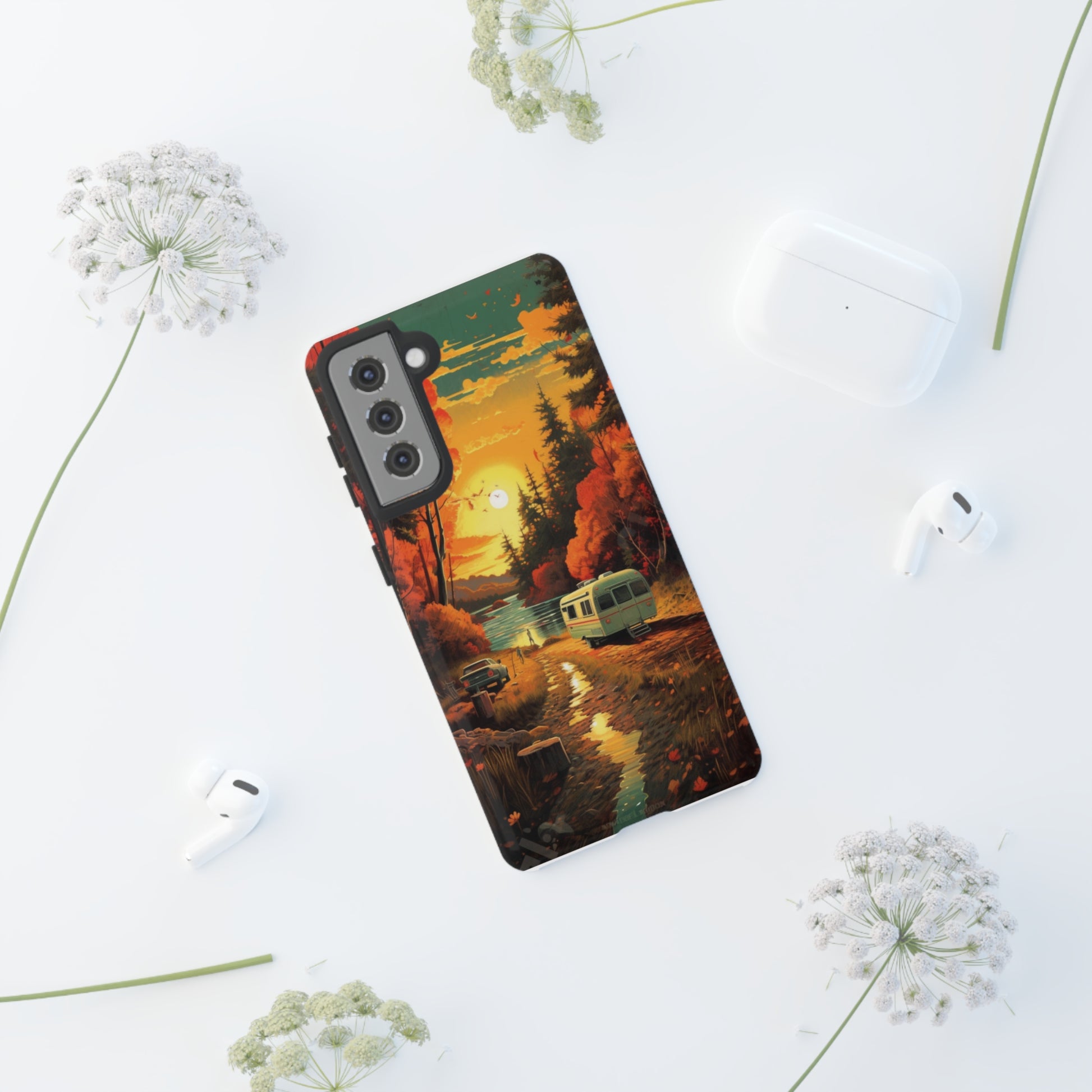 Wisconsin Landscape Retro Phone Case for iPhone 14 Pro Max 13 12 11 Se 2022 Xr Fits Samsung S23 Ultra S22 S21 A54 A14 And Pixel Xl 7 6a 5