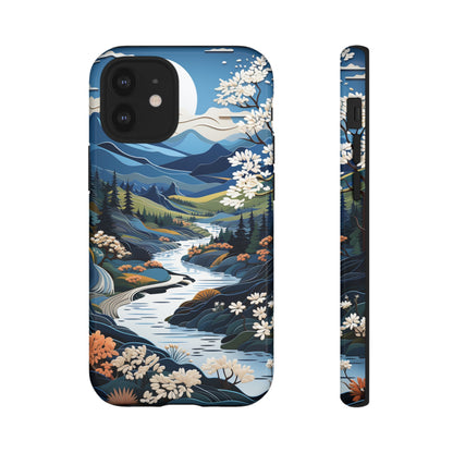 Vermont Landscape Retro Phone Case for iPhone 14 Pro Max 13 12 11 Se 2022 Xr Fits Samsung S23 Ultra S22 S21 A54 A14 And Pixel Xl 7 6a 5