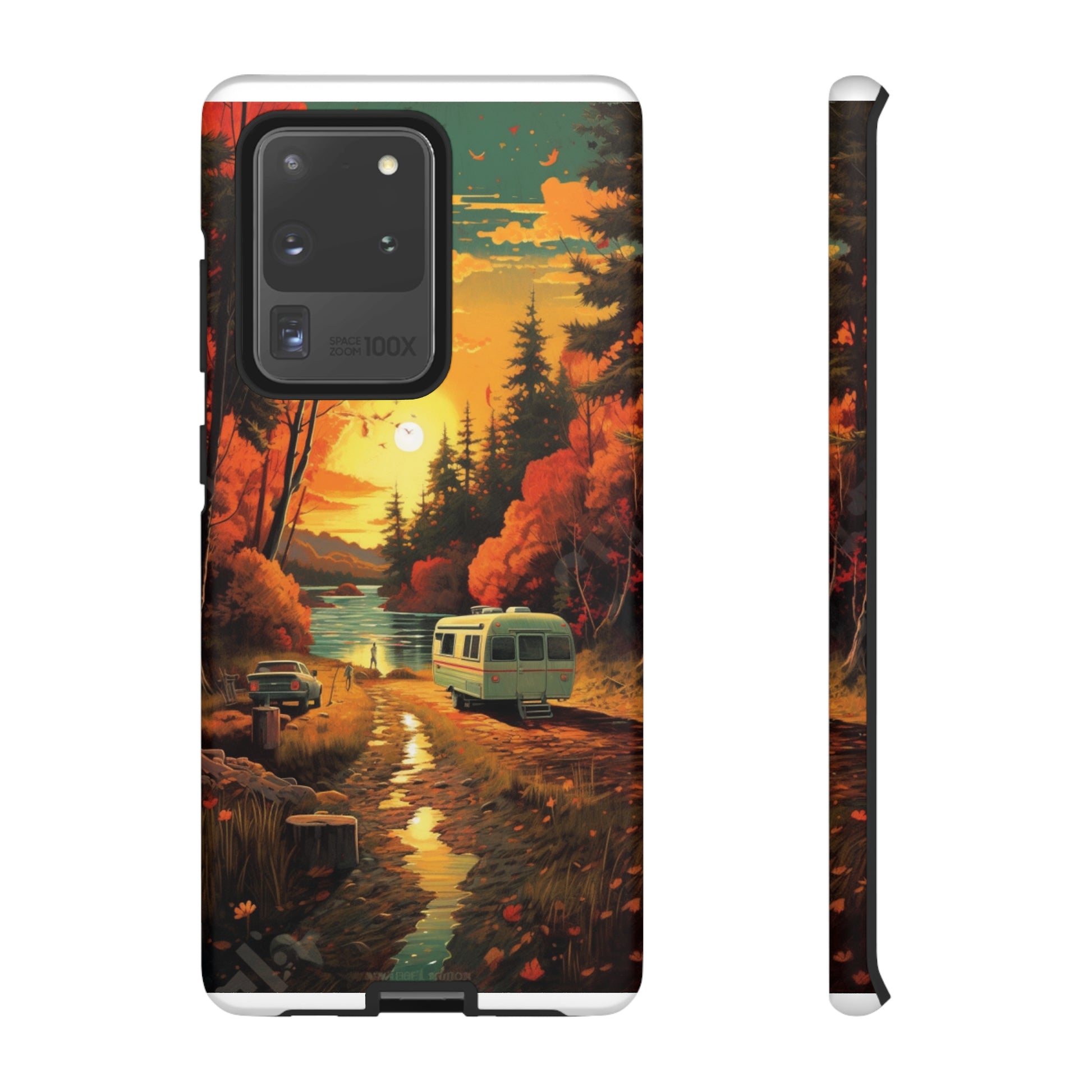 Wisconsin Landscape Retro Phone Case for iPhone 14 Pro Max 13 12 11 Se 2022 Xr Fits Samsung S23 Ultra S22 S21 A54 A14 And Pixel Xl 7 6a 5