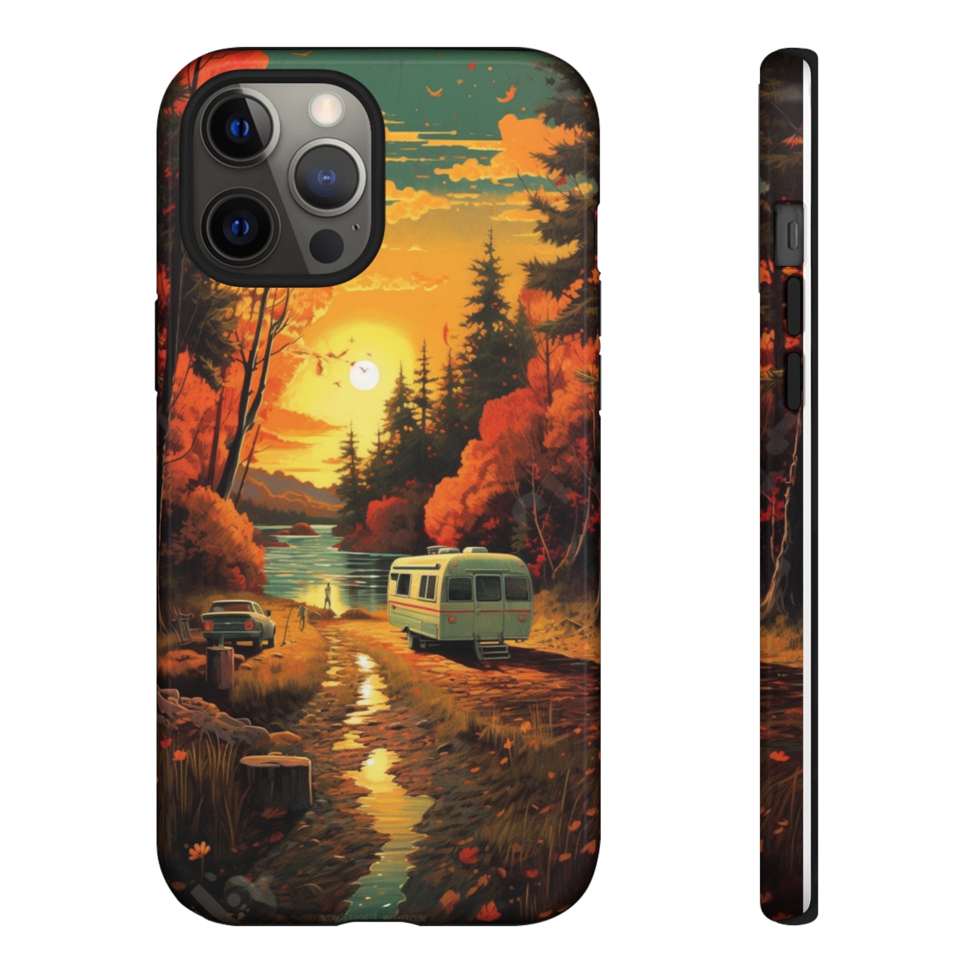 Wisconsin Landscape Retro Phone Case for iPhone 14 Pro Max 13 12 11 Se 2022 Xr Fits Samsung S23 Ultra S22 S21 A54 A14 And Pixel Xl 7 6a 5