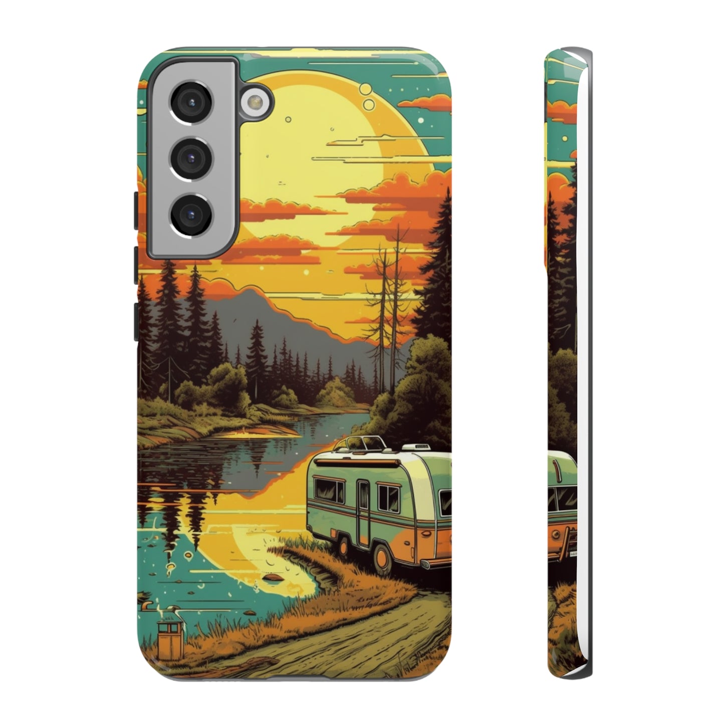 Maryland Retro Landscape Retro Phone Case for iPhone 14 Pro Max 13 12 11 Se 2022 Xr Fits Samsung S23 Ultra S22 S21 A54 A14 & Pixel Xl 7 6a 5