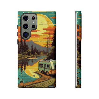 Maryland Retro Landscape Retro Phone Case for iPhone 14 Pro Max 13 12 11 Se 2022 Xr Fits Samsung S23 Ultra S22 S21 A54 A14 & Pixel Xl 7 6a 5