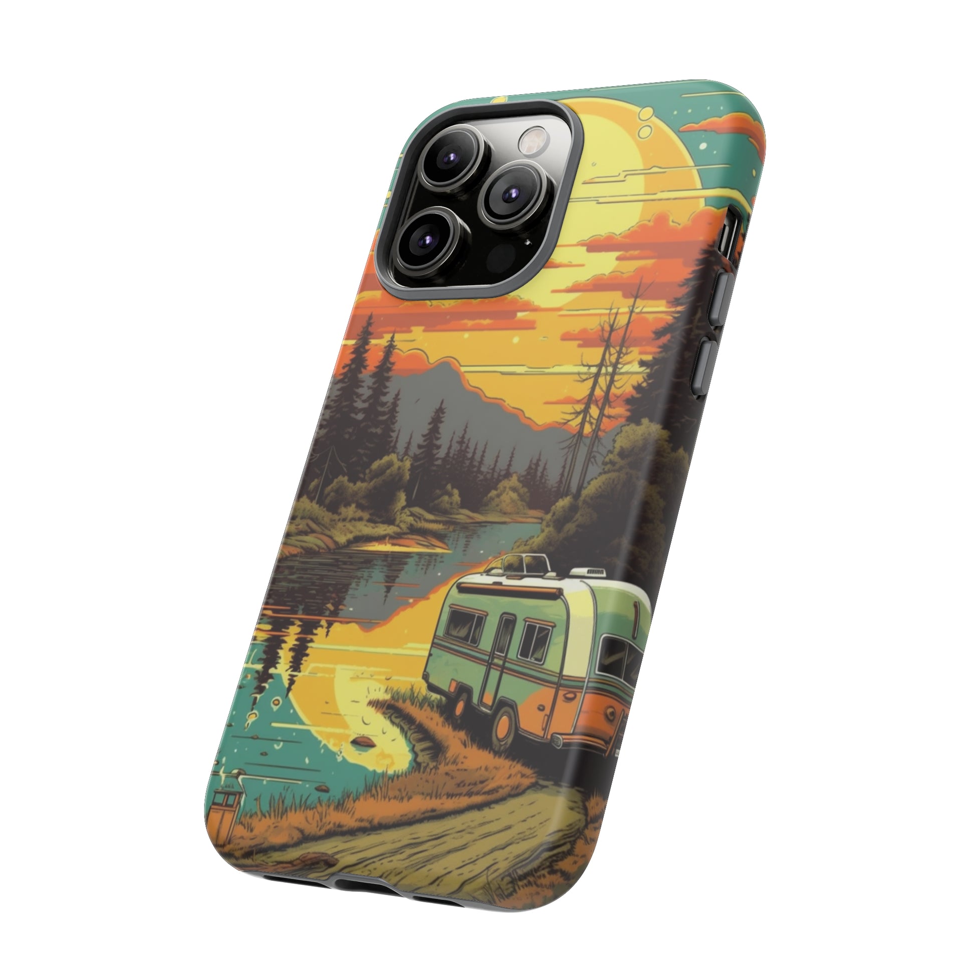 Maryland Retro Landscape Retro Phone Case for iPhone 14 Pro Max 13 12 11 Se 2022 Xr Fits Samsung S23 Ultra S22 S21 A54 A14 & Pixel Xl 7 6a 5