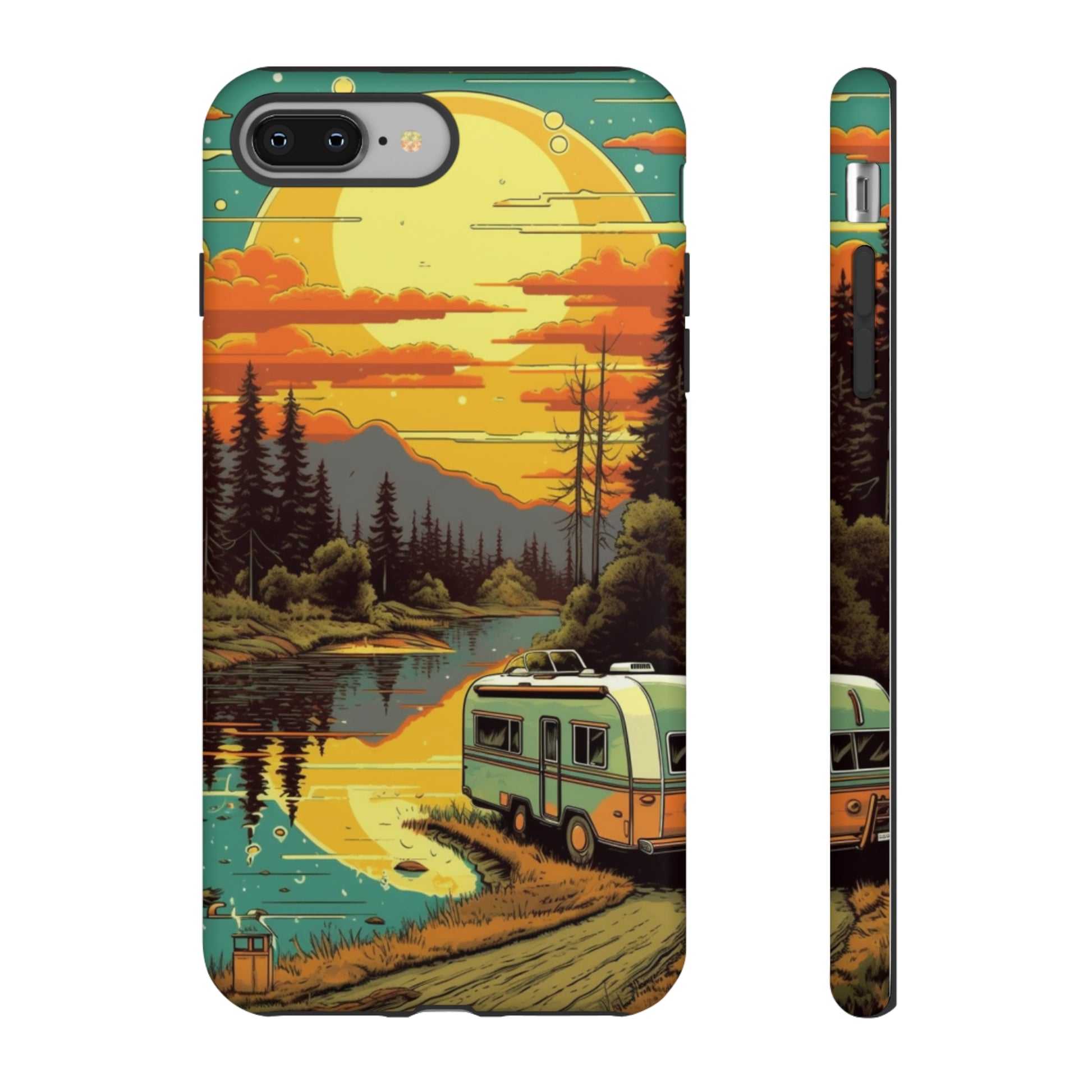 Maryland Retro Landscape Retro Phone Case for iPhone 14 Pro Max 13 12 11 Se 2022 Xr Fits Samsung S23 Ultra S22 S21 A54 A14 & Pixel Xl 7 6a 5