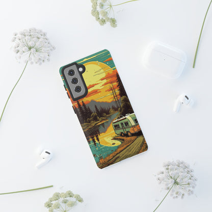 Maryland Retro Landscape Retro Phone Case for iPhone 14 Pro Max 13 12 11 Se 2022 Xr Fits Samsung S23 Ultra S22 S21 A54 A14 & Pixel Xl 7 6a 5