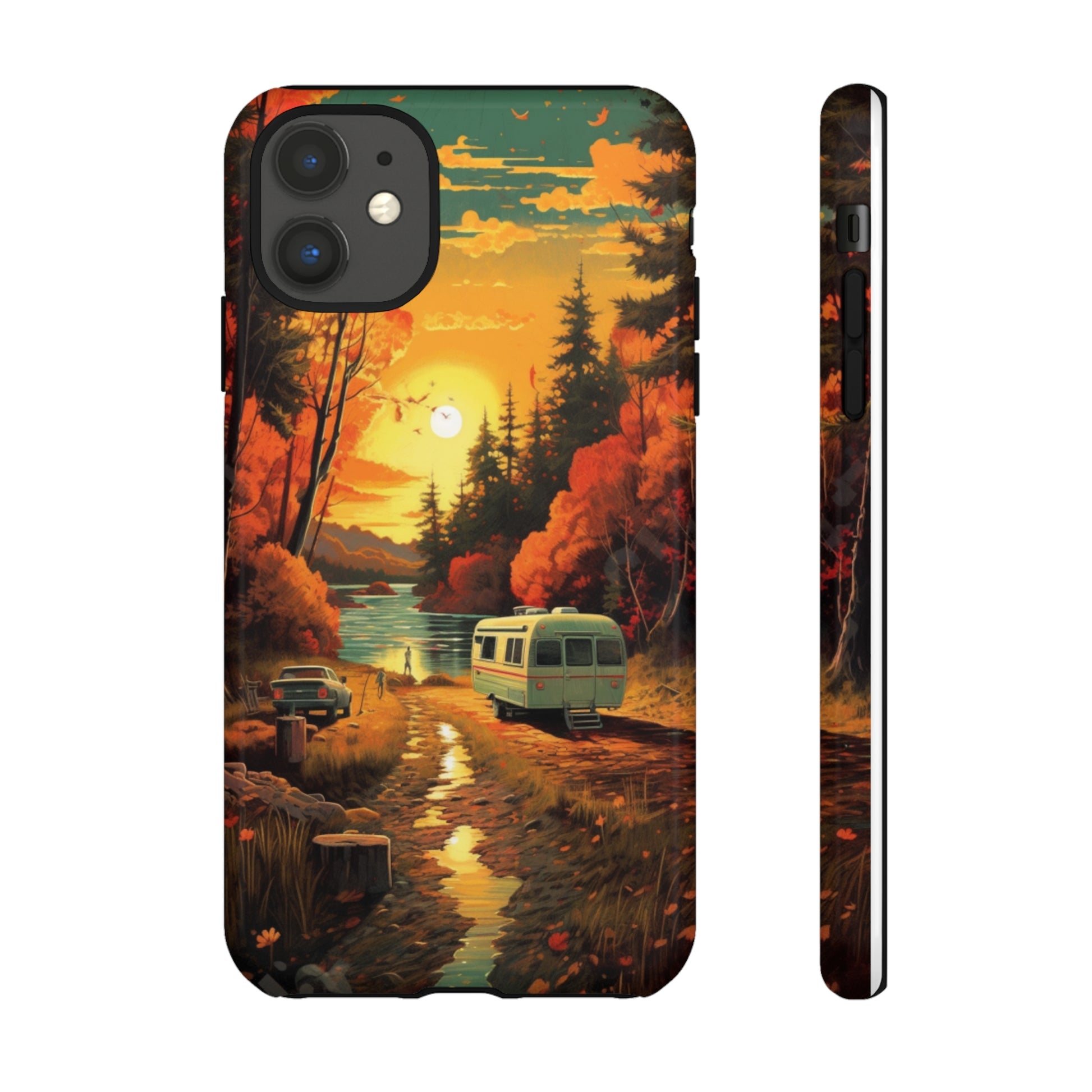 Wisconsin Landscape Retro Phone Case for iPhone 14 Pro Max 13 12 11 Se 2022 Xr Fits Samsung S23 Ultra S22 S21 A54 A14 And Pixel Xl 7 6a 5