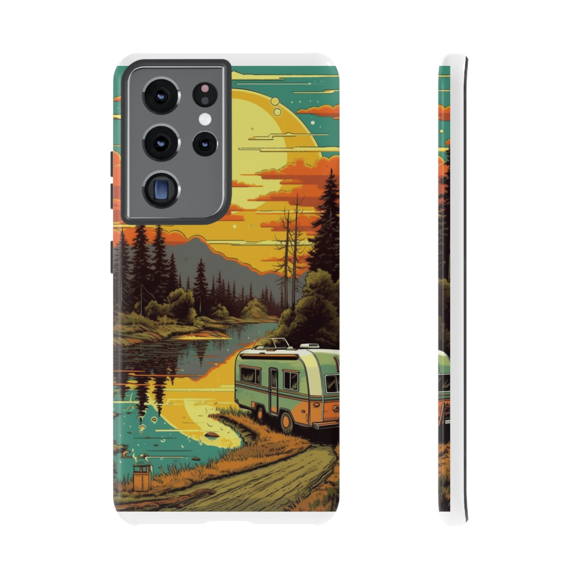 Maryland Retro Landscape Retro Phone Case for iPhone 14 Pro Max 13 12 11 Se 2022 Xr Fits Samsung S23 Ultra S22 S21 A54 A14 & Pixel Xl 7 6a 5