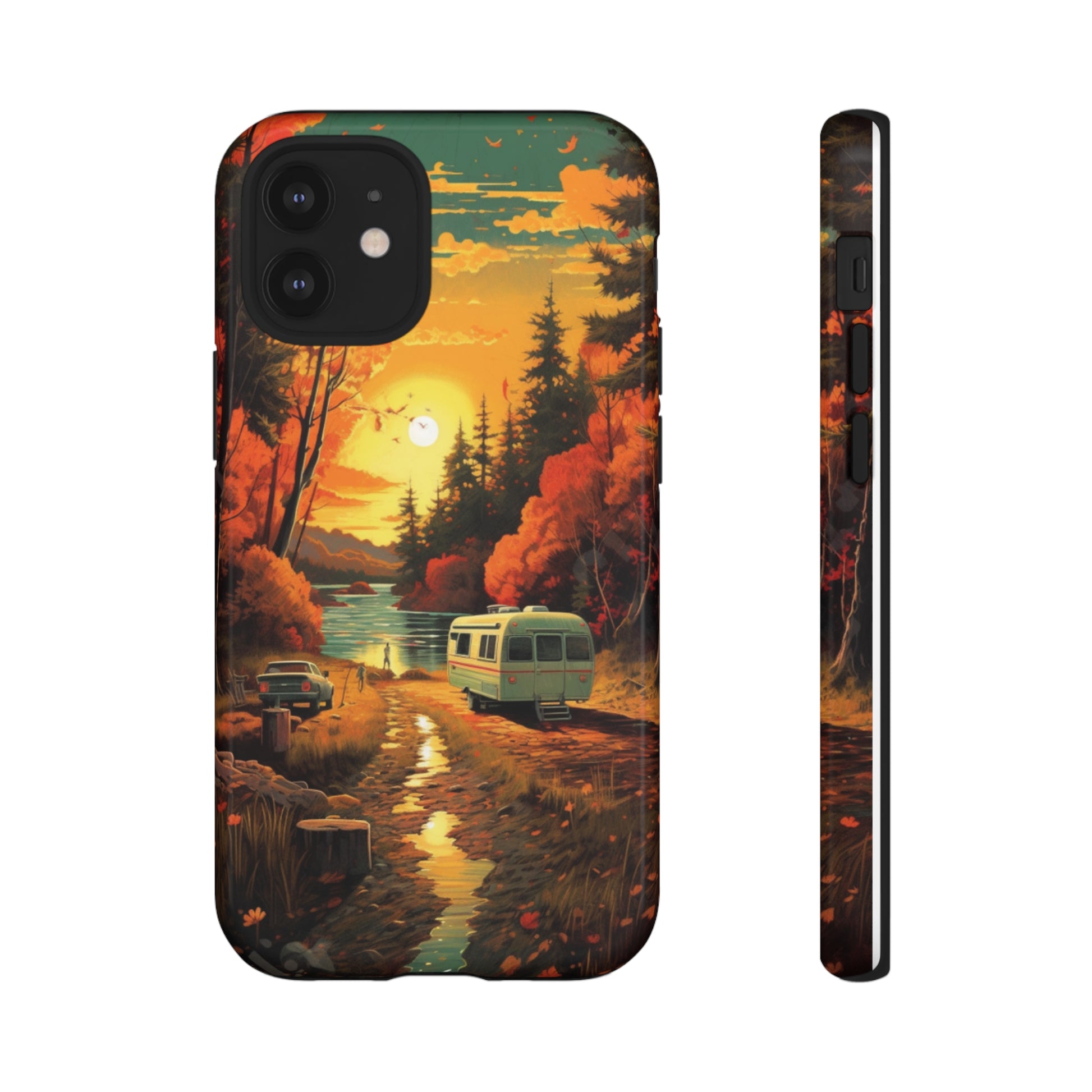 Wisconsin Landscape Retro Phone Case for iPhone 14 Pro Max 13 12 11 Se 2022 Xr Fits Samsung S23 Ultra S22 S21 A54 A14 And Pixel Xl 7 6a 5