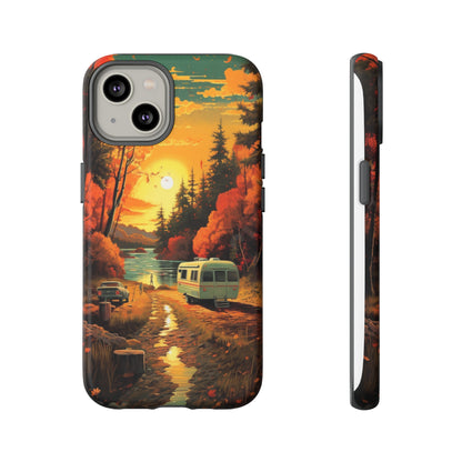 Wisconsin Landscape Retro Phone Case for iPhone 14 Pro Max 13 12 11 Se 2022 Xr Fits Samsung S23 Ultra S22 S21 A54 A14 And Pixel Xl 7 6a 5