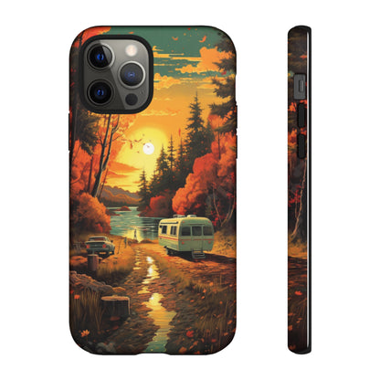 Wisconsin Landscape Retro Phone Case for iPhone 14 Pro Max 13 12 11 Se 2022 Xr Fits Samsung S23 Ultra S22 S21 A54 A14 And Pixel Xl 7 6a 5