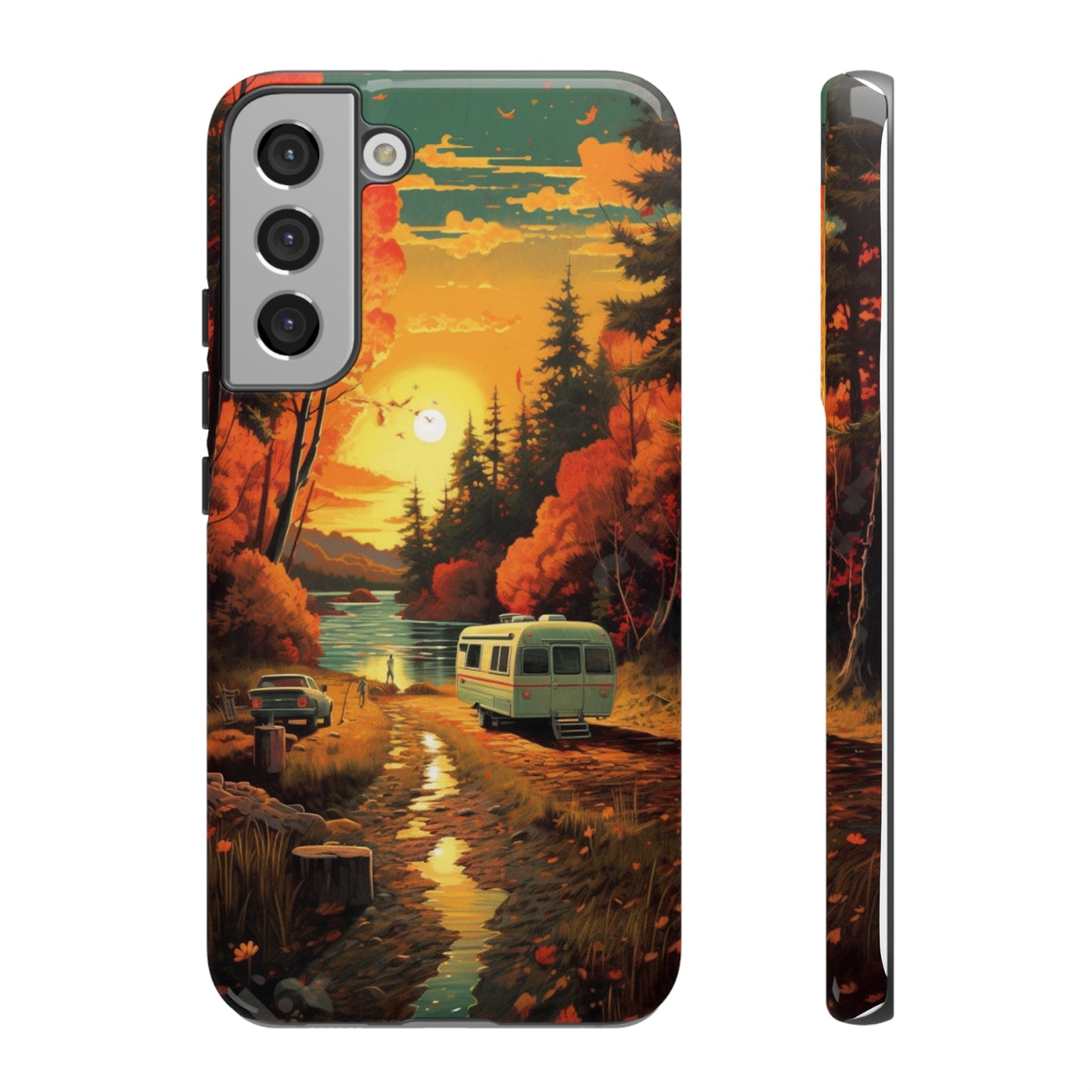 Wisconsin Landscape Retro Phone Case for iPhone 14 Pro Max 13 12 11 Se 2022 Xr Fits Samsung S23 Ultra S22 S21 A54 A14 And Pixel Xl 7 6a 5