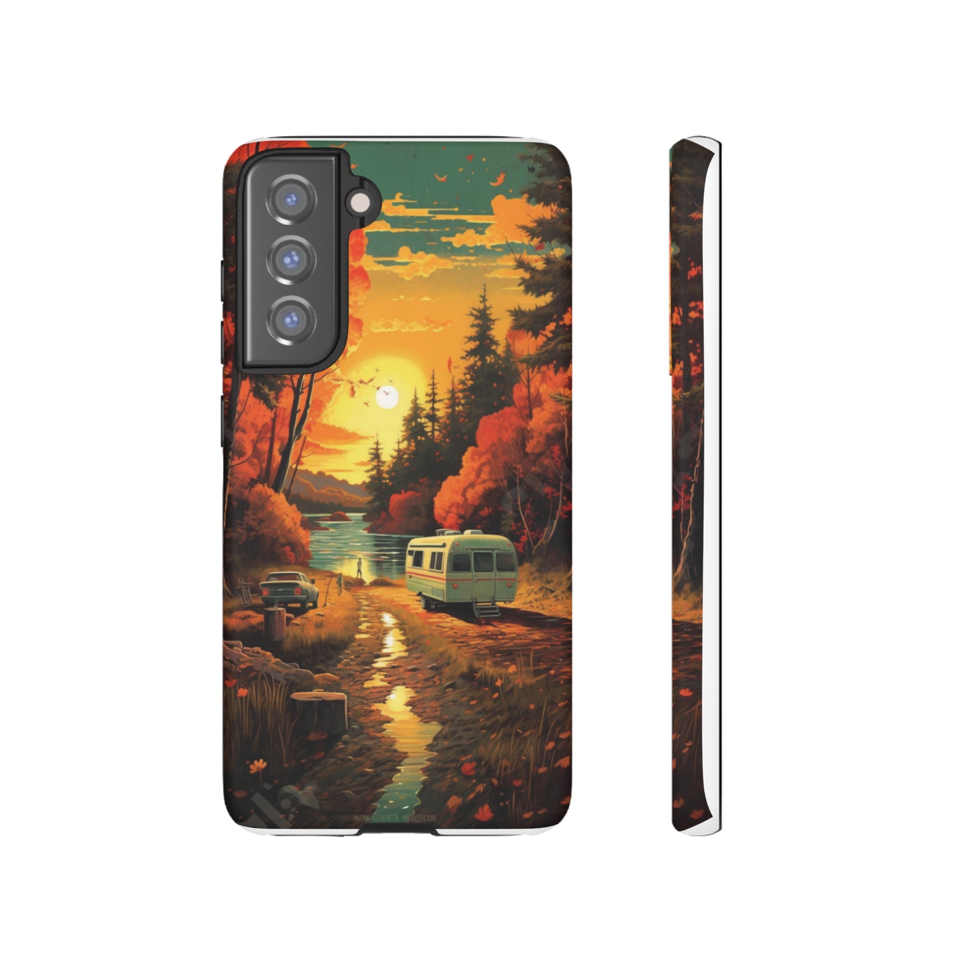 Wisconsin Landscape Retro Phone Case for iPhone 14 Pro Max 13 12 11 Se 2022 Xr Fits Samsung S23 Ultra S22 S21 A54 A14 And Pixel Xl 7 6a 5